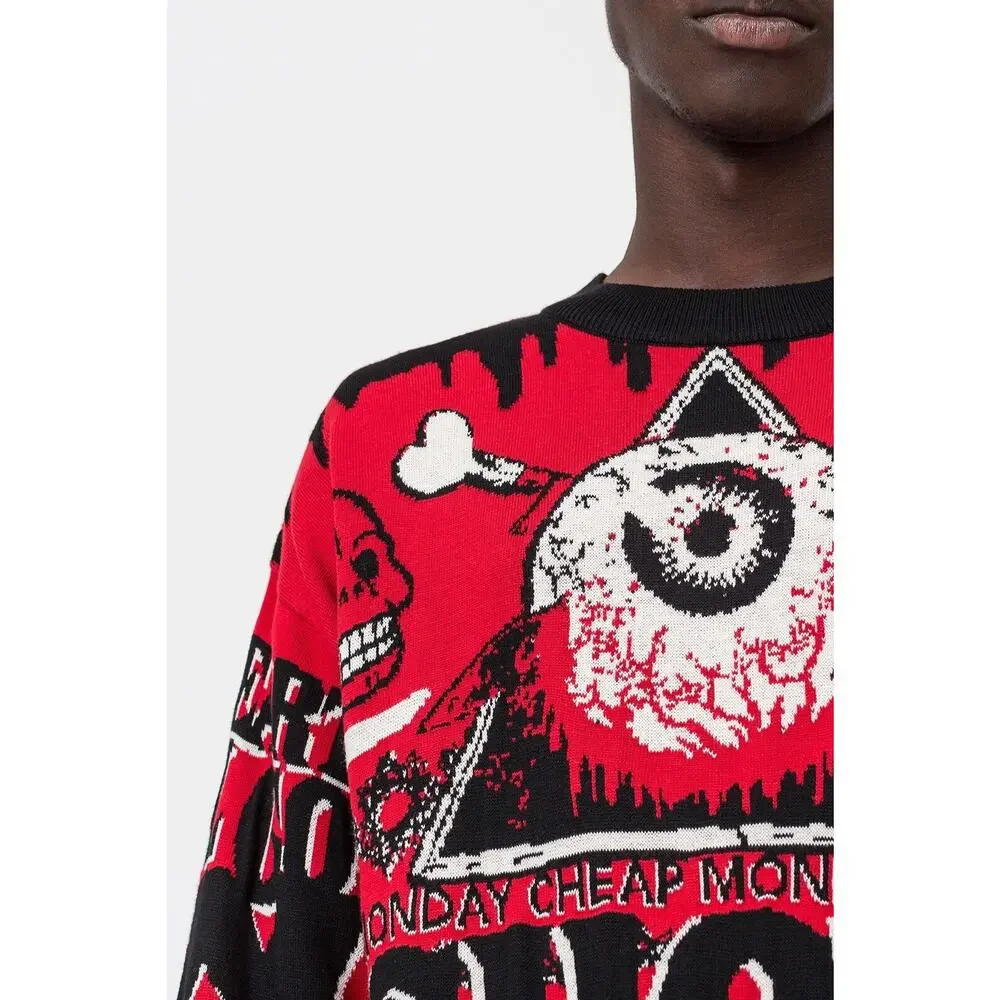 Cheap Monday Unisex‎ Medium Stranger Than Fiction Knit Show Me Love Sweater
